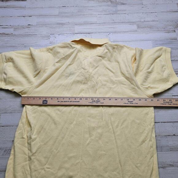 1999 US Open Pinehurst NO.2 Polo Golf Shirt Embroidered Logo Yellow LG Cotton - Picture 6 of 6